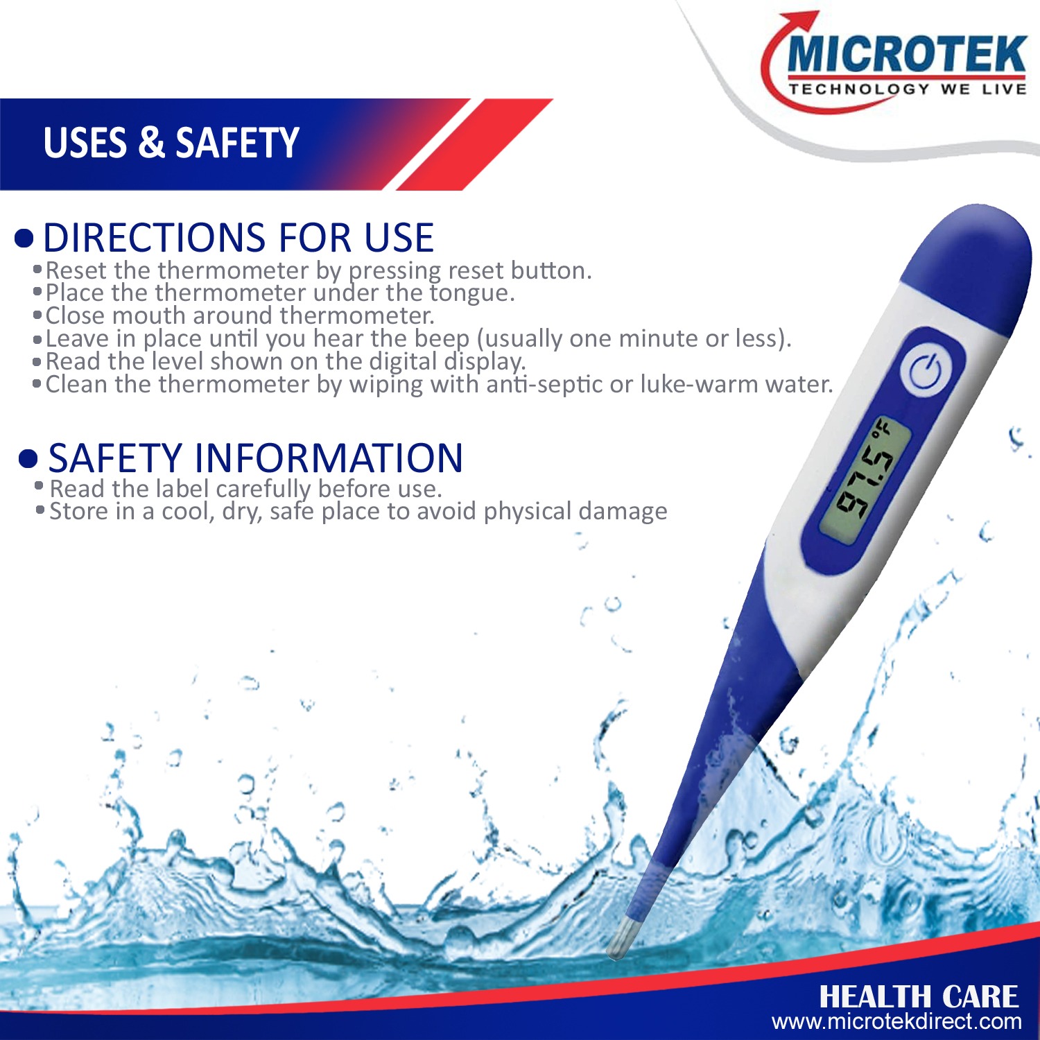 Microtek Digital Thermometer T15 SL