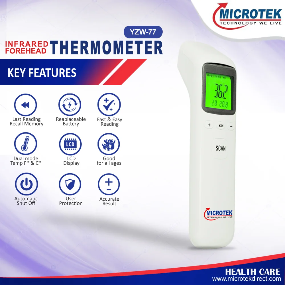 INFRARED FOREHEAD THERMOMETER YZM-77