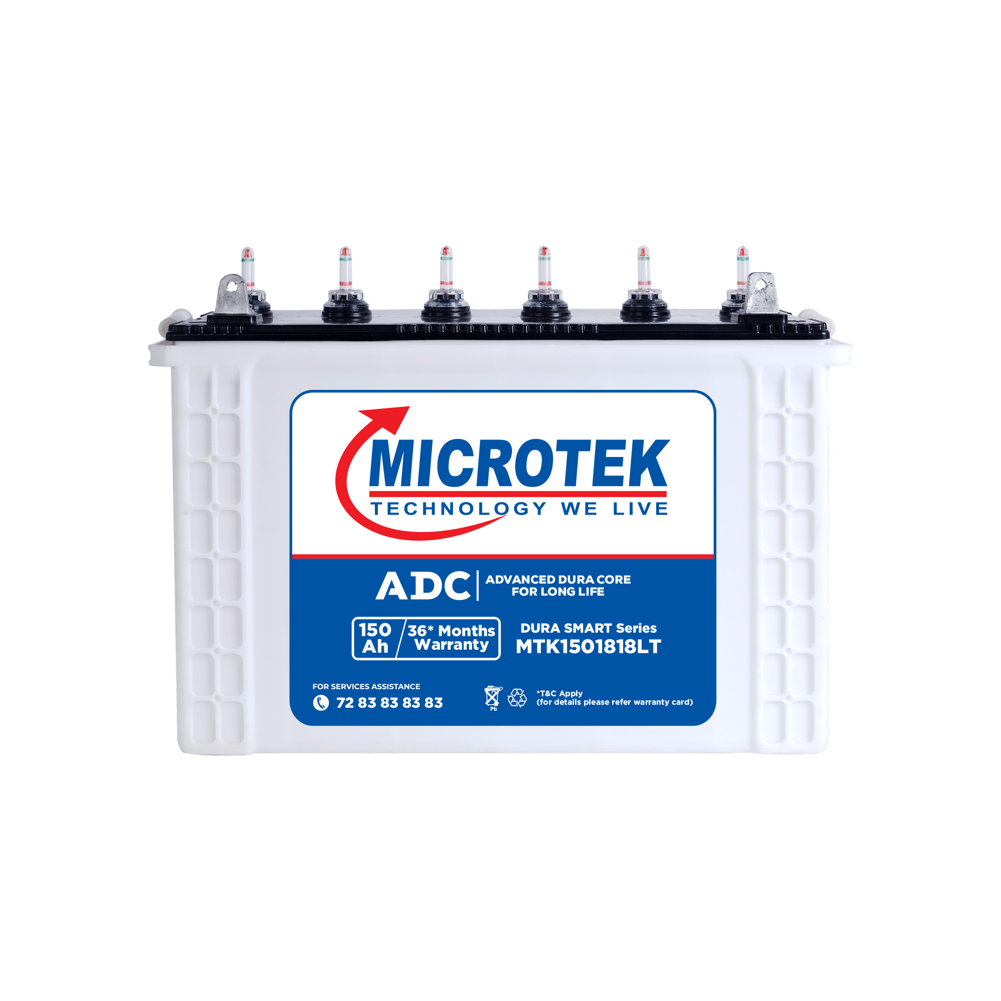  Microtek Dura Long MTK1501818LT 150Ah/12V Inverter Battery With Advanced Dura Core Technology