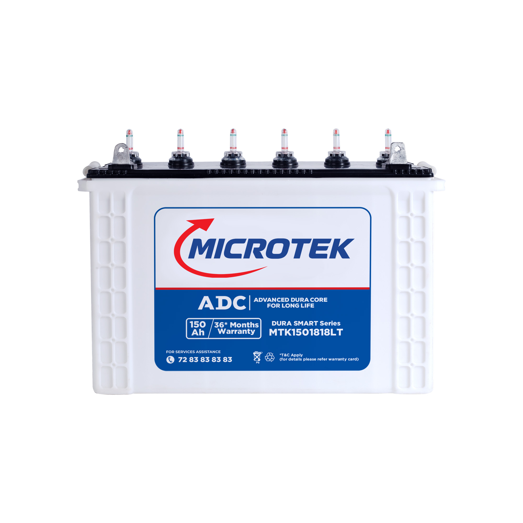 Microtek Dura SMART MTK1501818LT 150Ah/12V Inverter Battery With Advanced Dura Core Technology