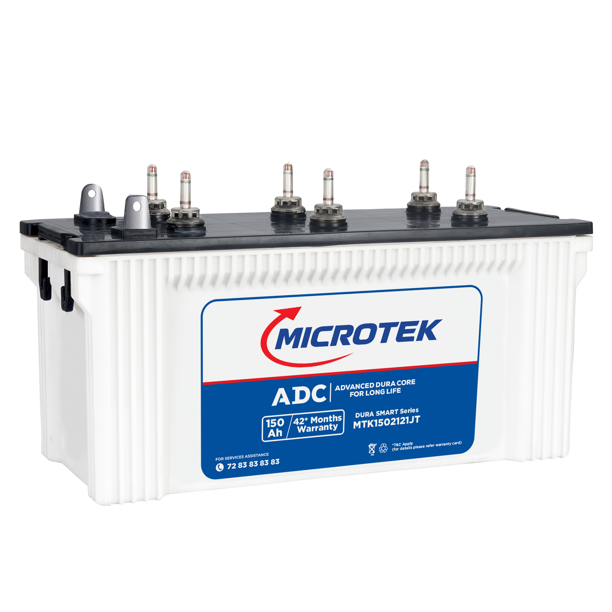  Microtek Dura Smart MTK1502121JT 150Ah/12V Inverter Battery With Advanced Dura Core Technology