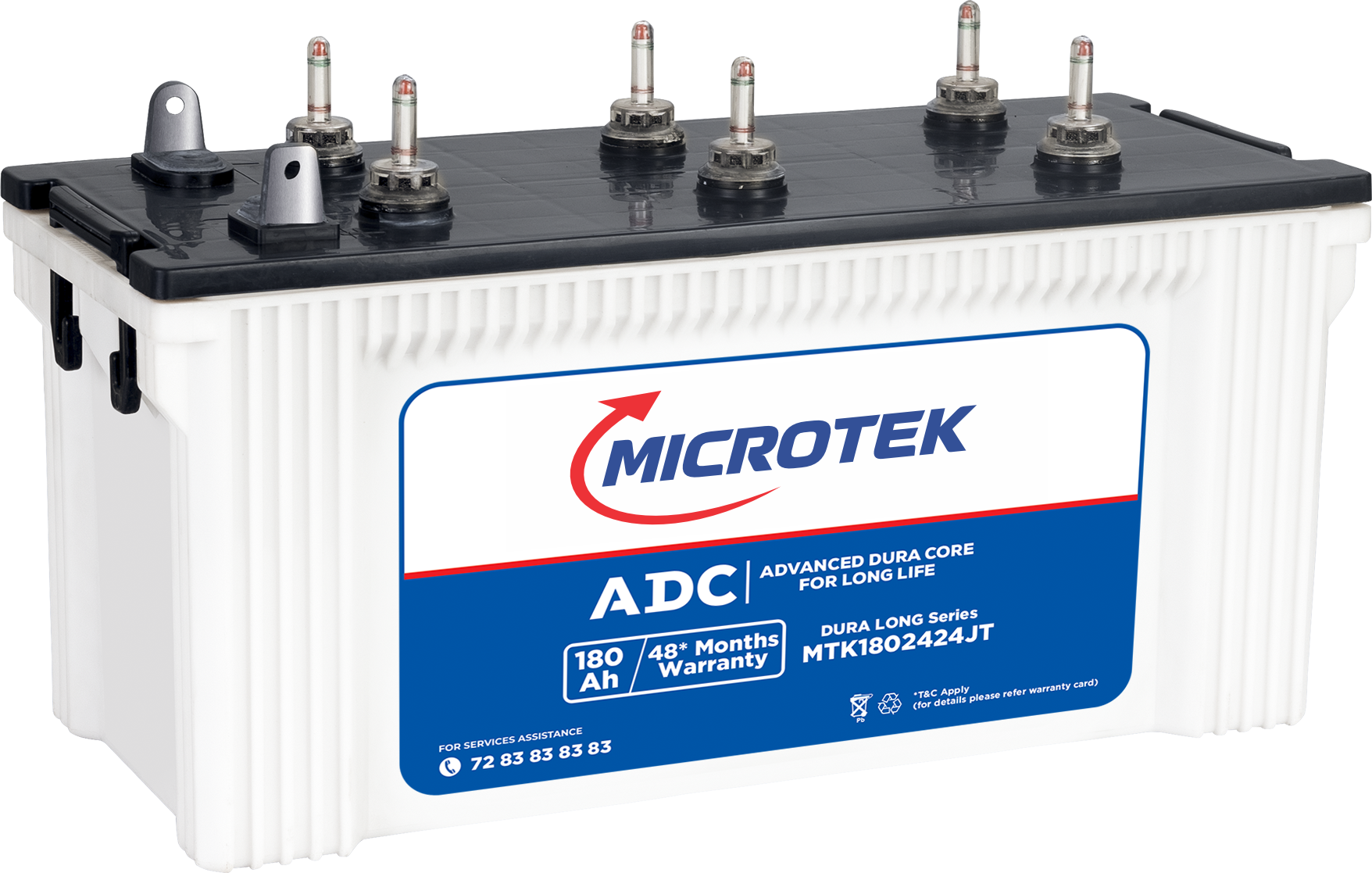  Microtek Dura Long MTK1802424JT 180Ah/12V Inverter Battery With Advanced Dura Core Technology