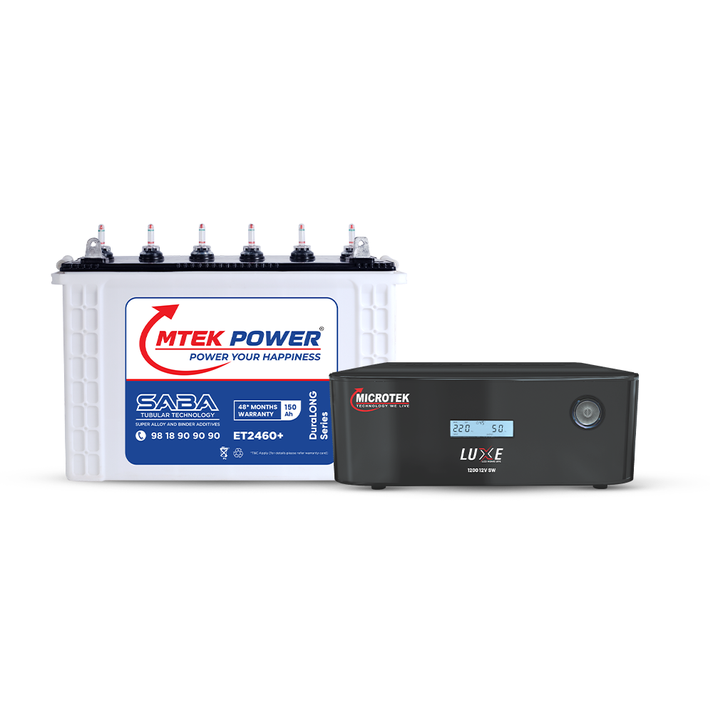 >Luxe Inverter UPS Combos With Mtek Battery